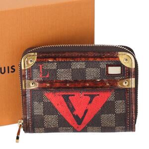 Louis Vuitton Zippy Card Wallet Trunk Time Canvas M63834